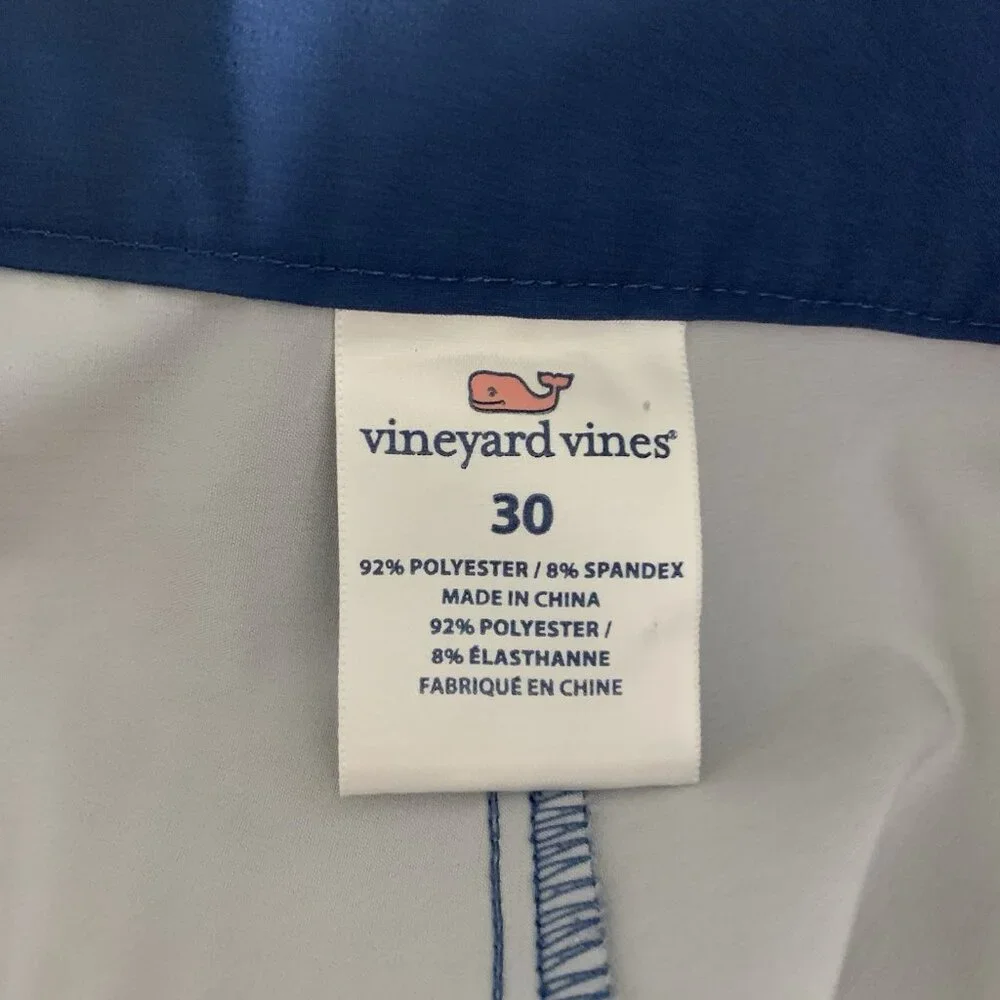 Vineyard Vines Chappy Swim Trunks Men’s Size 30 Board Shorts Blue Unlined